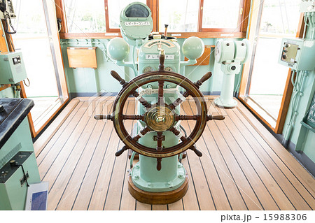 操舵室照片素材