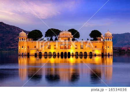 ジャルマハル 水の宮殿の写真素材