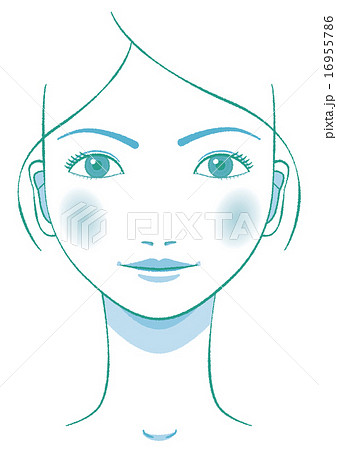 ナチュラル おしゃれ 緑 美人のイラスト素材