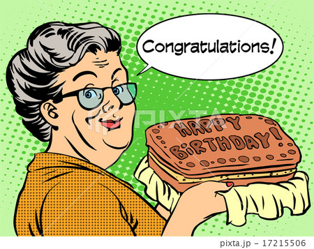 おばあちゃん 誕生日 ケーキ 祖母のイラスト素材 - PIXTA