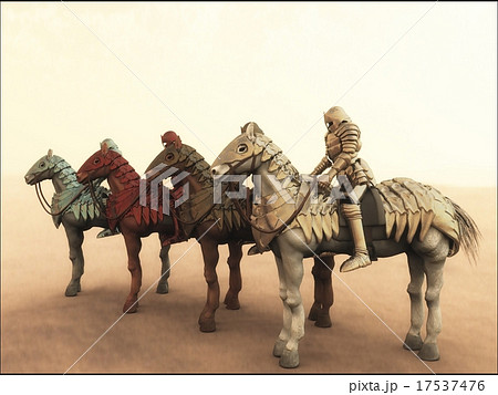 騎馬兵の写真素材