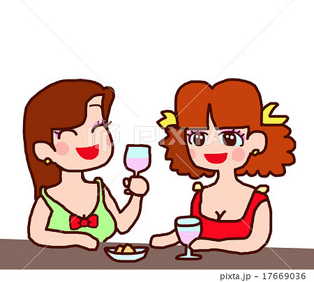 カラオケスナックのイラスト素材