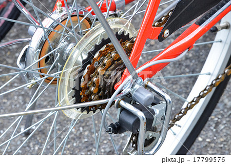 自転車 ギア 変速機 ギアーの写真素材