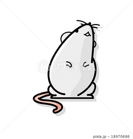 ラット 絵 アート マウス ネズミのイラスト素材