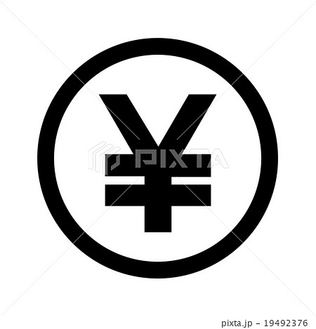 金 お金 白黒 イメージのイラスト素材