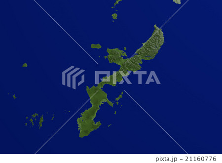 Cg 3dcg 地形 沖縄のイラスト素材