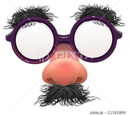 おもちゃ メガネ 鼻 髭の写真素材