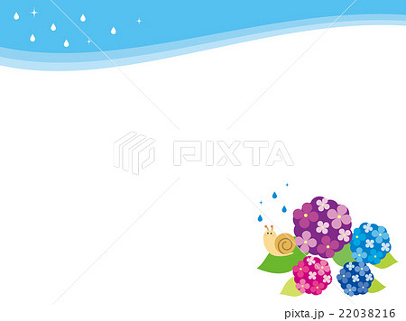 かたつむり 枠の写真素材