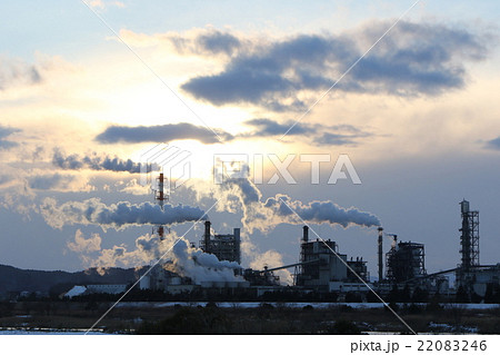 日本製紙 岩沼 工場 岩沼工場の写真素材