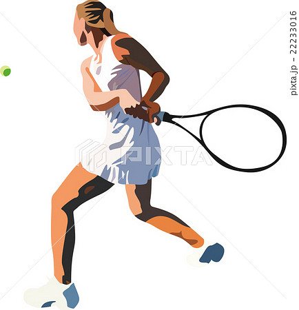 軟式テニスのイラスト素材
