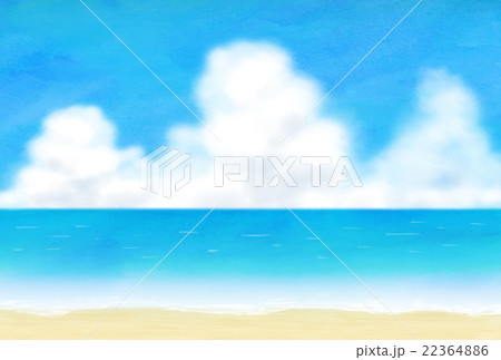 入道雲 積乱雲 海 夏の写真素材