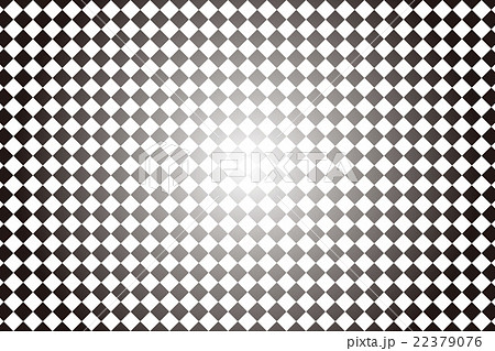 白黒 チェック 四角形 モノトーン チェック柄のイラスト素材