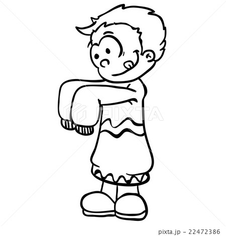 着替え 服 学校イラストのイラスト素材