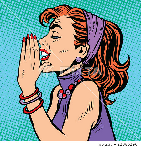 うわさ話のイラスト素材