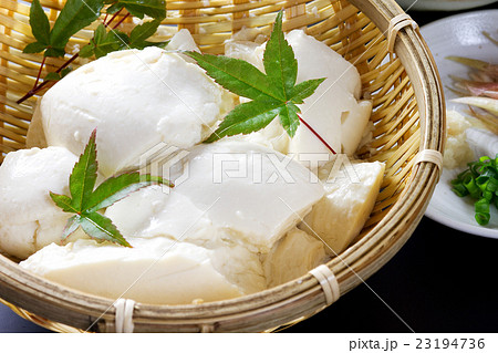 汲み上げ豆腐の写真素材