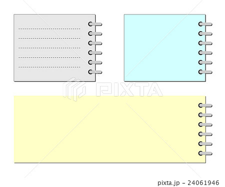 メモ帳 イラスト シンプル 記入のイラスト素材