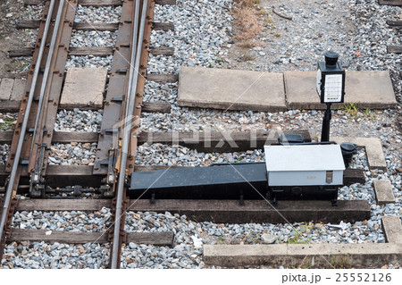 鉄道 ポイント 転轍機 標識の写真素材 - PIXTA