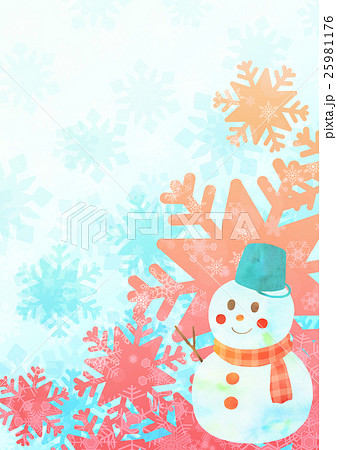 雪の結晶 雪 可愛い 背景 イラスト スノー クリスマス 冬 ブルーのイラスト素材