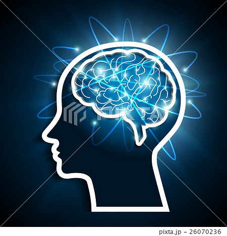 脳 神経 頭脳 シナプスのイラスト素材