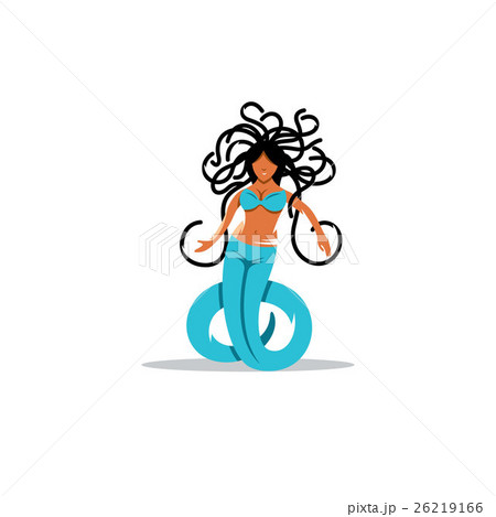 Medusa gorgon goddess, black silhouette vector - Stock Illustration  [105058943] - PIXTA