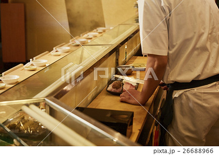 職人 板前 寿司 寿司屋の写真素材