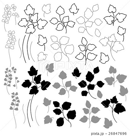 植物 葉 草花 素材のイラスト素材