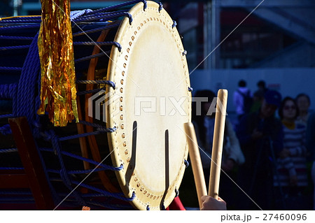 太鼓たたきの写真素材