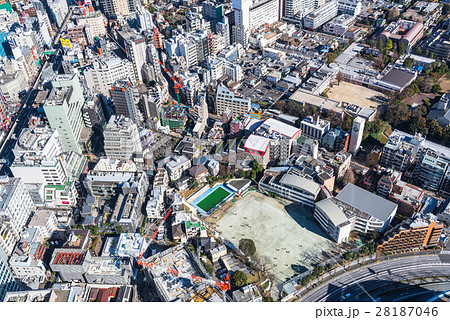俯瞰図 街 建物 鳥瞰図 都市 ビルの写真素材 , PIXTA