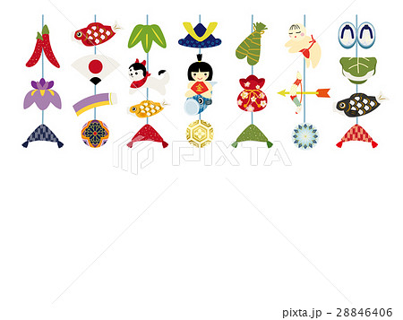 つるし飾り  五月の節句  こどもの日 端午の節句のつるし飾り 青（ちりめん細工）手作りキット 綿付き