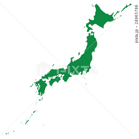 日本列島 マップ 地図 日本のイラスト素材