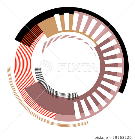 丸 円 輪 デザイン要素のイラスト素材