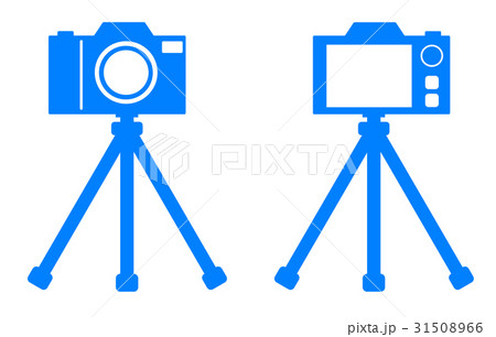 カメラ 三脚 デジカメ イラストのイラスト素材