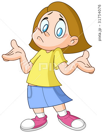 子供 少女 漫画 知るのイラスト素材
