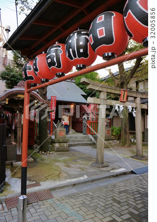 東京都 渋谷区 道玄坂 千代田稲荷神社の写真素材