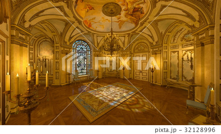 ホール 西洋建築 広間 宮殿のイラスト素材