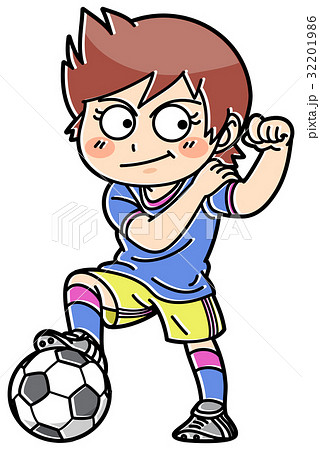 完了しました サッカー 女子 イラスト 無料の公開画像