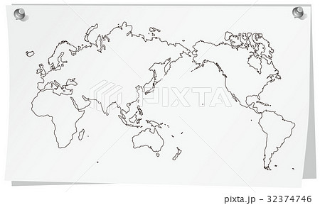 簡易地図のイラスト素材