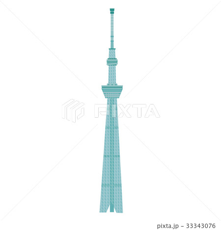 タワー スカイツリー 東京スカイツリー アイコンのイラスト素材