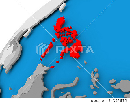 フィリピンの地図のイラスト素材