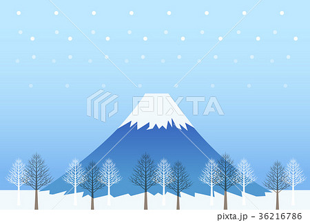 富士山のイラスト素材 36216786 Pixta