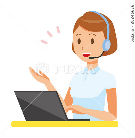 インカムのイラスト素材