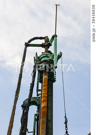 ボーリング調査の写真素材