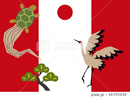 鶴亀のイラスト素材 鶴亀のイラスト素材