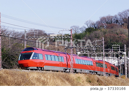 小田急 ロマンスカー Gse 形の写真素材