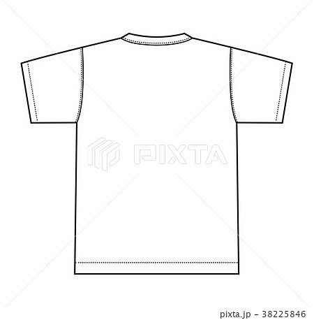 Tシャツ 半袖 絵型 ベクターのイラスト素材