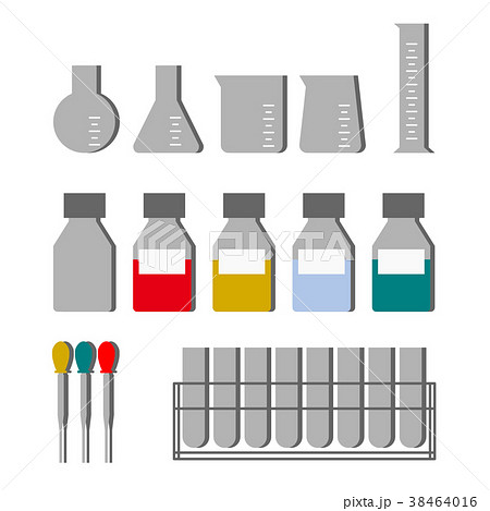 コニカルビーカーのイラスト素材