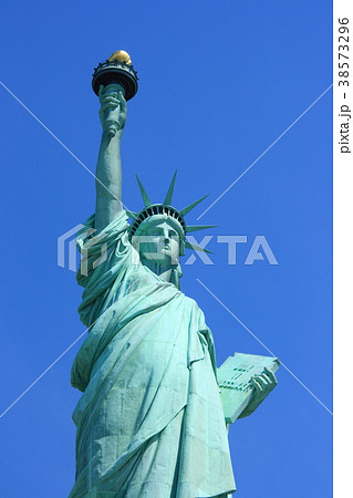 自由の女神の顔の写真素材