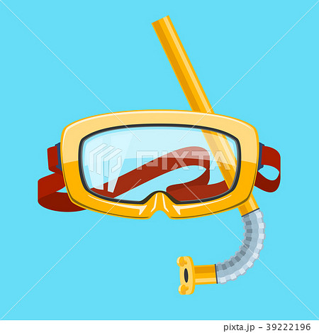 シュノーケル ダイビングのイラスト素材