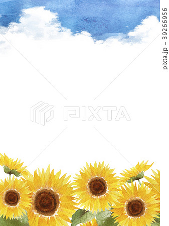 ひまわり 向日葵 のイラスト素材集 Pixta ピクスタ