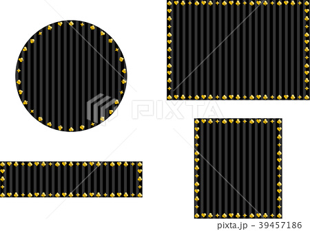 トランプ 黒 テクスチャ ストライプのイラスト素材 Pixta